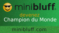 Danielle joue au Minibluff